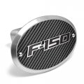 Ipick Image Made For Ford F-150 2009-2014 3d Logo On Carbon Fiber Look Oval Billet Aluminum 2 Tow Hitch Cover