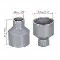 Uxcell Pvc Dwv Reducing Coupling Schedule 40 Gray 20mm X 40mm Socket 10pcs