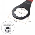 Uxcell O-type Collet Chuck Wrench Spanner For Er40 Lathe Clamping Nut With Red Non-slip Handle 2pcs