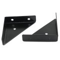 Heavy Duty Triangular Corner Brackets 6 Pack Black Cast Iron Shelf For Furniture Reinforcement Table Bed And Cabinet Support 3 
