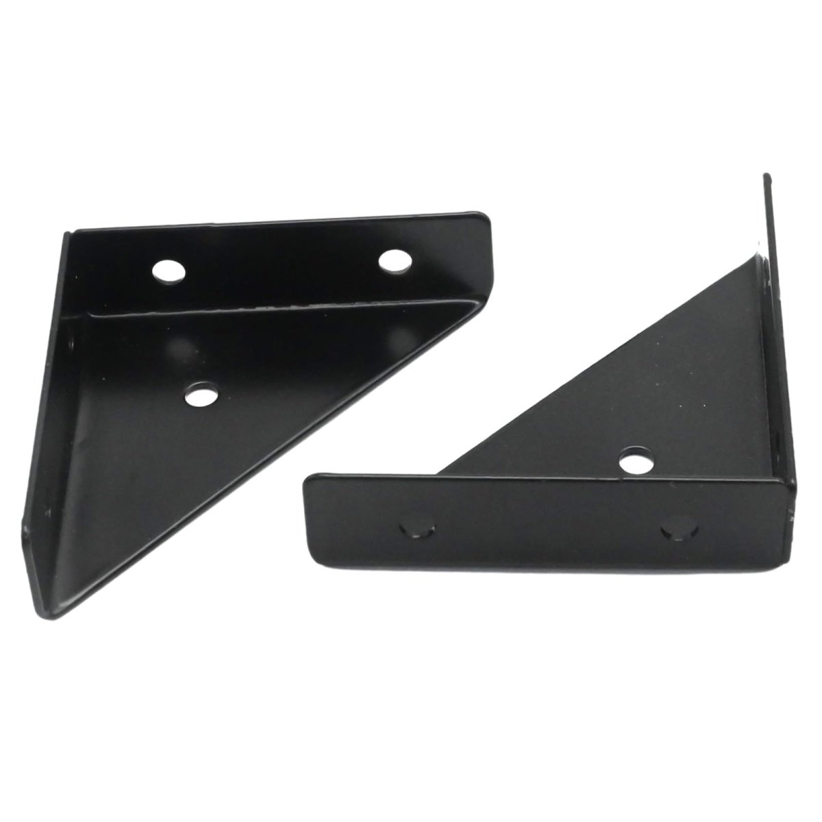 Heavy Duty Triangular Corner Brackets 6 Pack Black Cast Iron Shelf For Furniture Reinforcement Table Bed And Cabinet Support 3