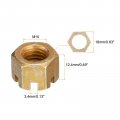 Uxcell 2pcs M10x1 5mm Hexagon Slotted Nut Grade 10 Carbon Steel Hex Castle Nuts Color Zinc