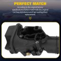 Ocpty Thermostat Housing Fit For Volkswagen Jetta 2007-2008 For Passat 2006-2008 Golf 2013 Engine Coolant Assembly Replaces