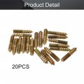 Mromax M6x30mm Zinc Plated Carbon Steel Double Headed Hanger Bolts 1 18 Inch Length Self Tapping Screw For Furniture