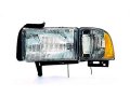 Left Driver Side Headlight Assembly For 1994-2002 Dodge Ram 1500 Excludes Sport 