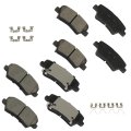 Brake Pad Sets 8pcs For Hyundai Elantra Gt 2017 For Veloster 2016-2017 2019-2021 Kia Forte 2017-2018 Forte5 D1828 D1813 