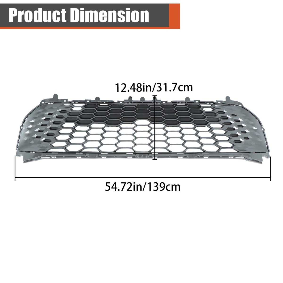 Front Bumper Grille Lower Painted Honeycomb Style Replacement For Camry Se Xse 2025 53102-aq020