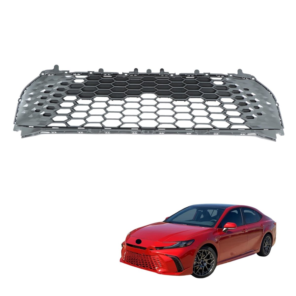 Front Bumper Grille Lower Painted Honeycomb Style Replacement For Camry Se Xse 2025 53102-aq020