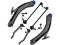 Front Control Arm Sway Bar Link Tie Rod Kit For 2014-2019 Nissan Rogue 