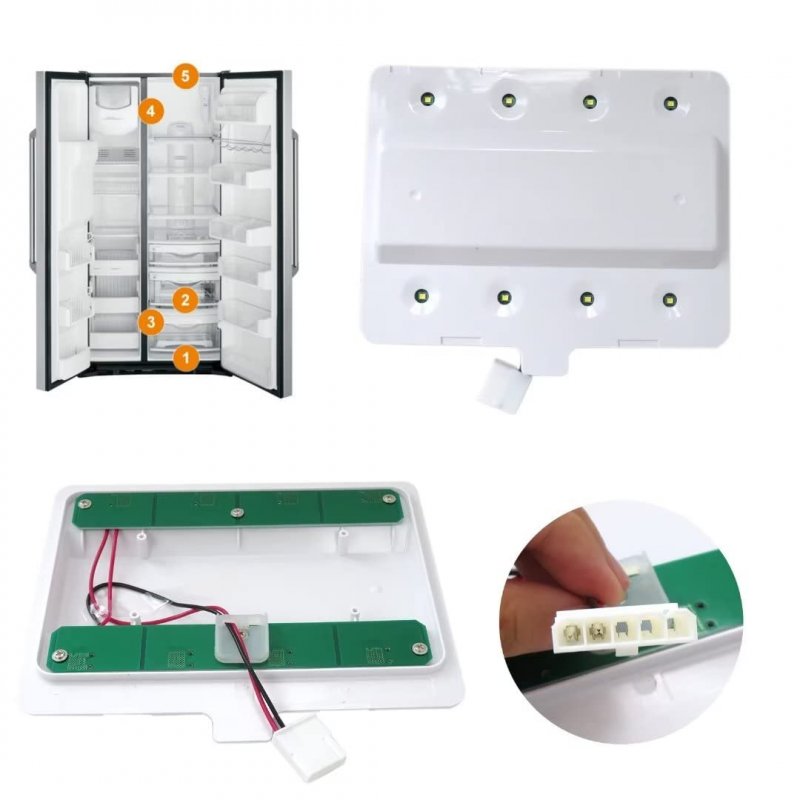 W11043011 Refrigerator Led Light Module For Whirlpool Wrf555sdfz03 Wrx735sdhz00 Replaces W10866538 Eap12070396 Ps12070396