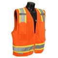 Radians Sv6-2zom-s Two Tone Class 2 Surveyor Polyester Mesh Vests With Contrasting Trim 