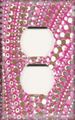 Single Duplex Outlet Plate Pearly 