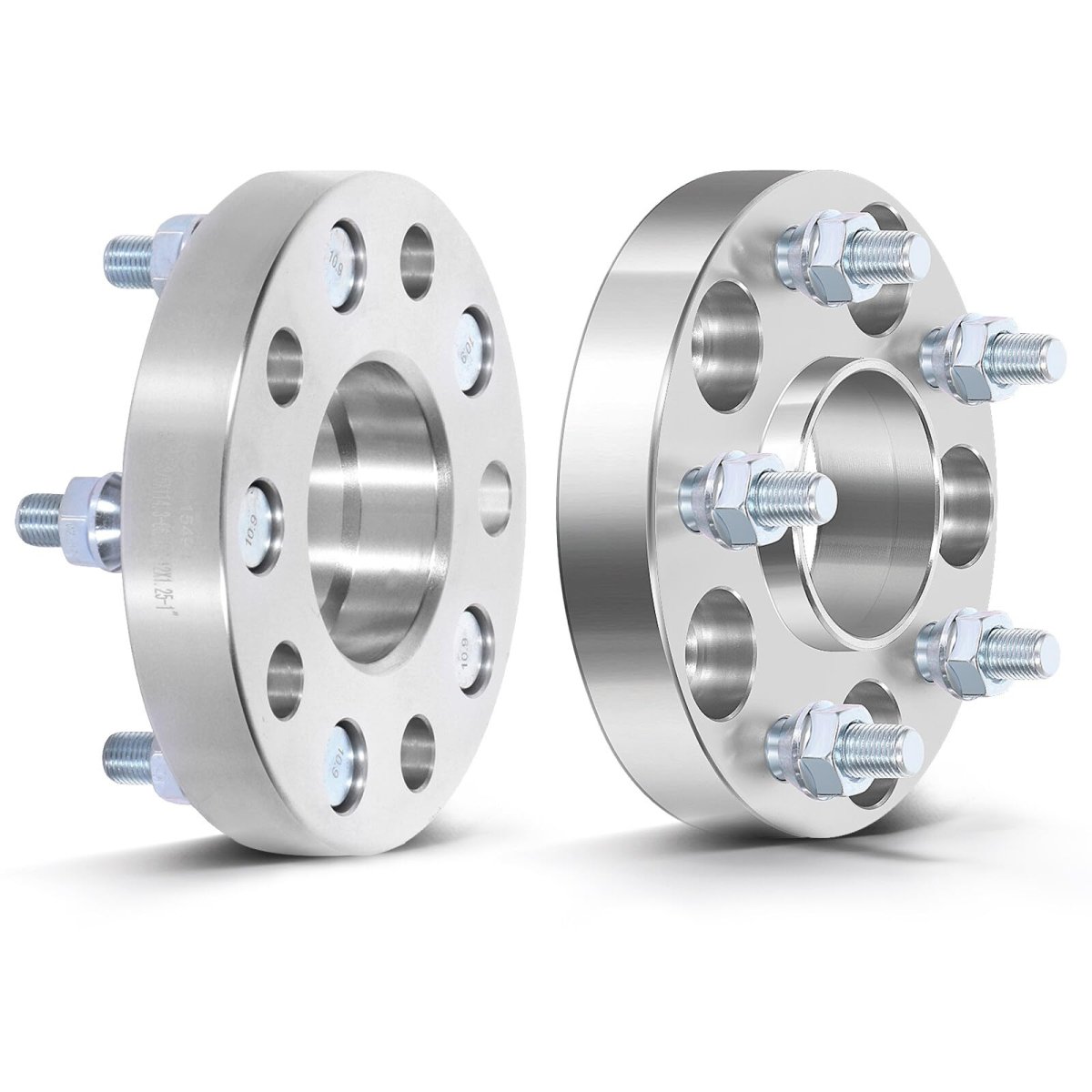 1 In Wheel Spacers 5x4 5 Bore 66 1mm For Infiniti Q50 2014 2022 Hubcentric Forged Aluminum With 12x1 25 Studs And Lug Nuts 2