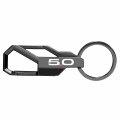 Ipick Image For Ford Mustang 5 0 Gunmetal Black Carabiner-style Snap Hook Metal Key Chain Keychain Official Licensed