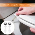 Uxcell 2pcs Toilet Seat Hinges Screws White Plastic Hinge Bolt Screw Fixings For Top Mounting Replacement Kit