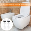 Uxcell 2pcs Toilet Seat Hinges Screws White Plastic Hinge Bolt Screw Fixings For Top Mounting Replacement Kit