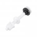 Uxcell 2pcs Toilet Seat Hinges Screws White Plastic Hinge Bolt Screw Fixings For Top Mounting Replacement Kit