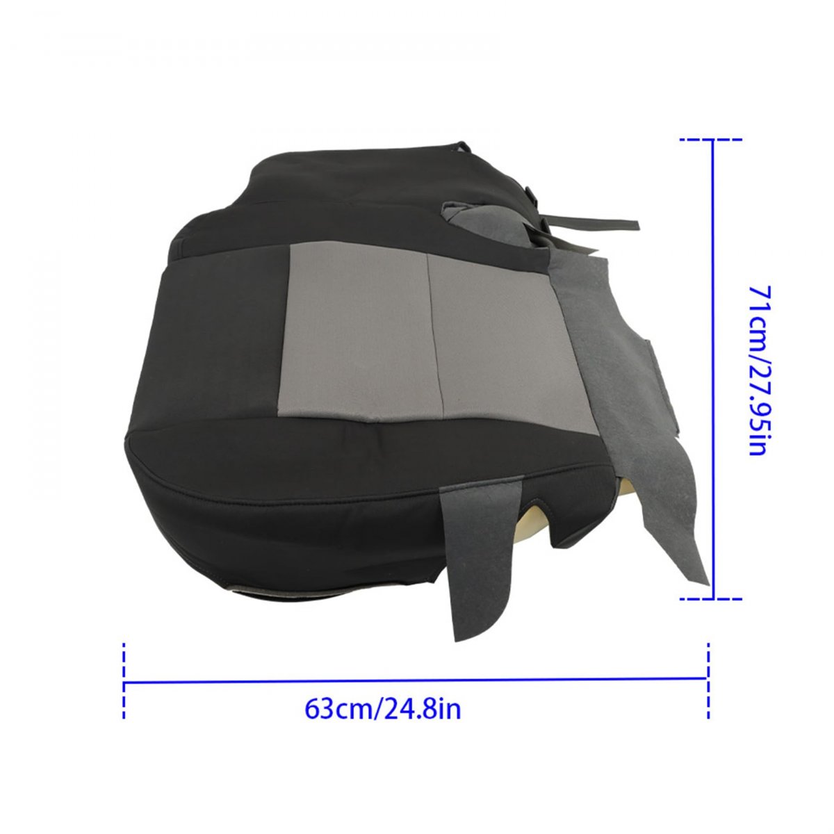 Front Driver Side Bottom Black And Gray Cloth Seat Cover Replacement For 2003-2011 Ranger