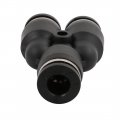 Uxcella 20pcs Y Type Pneumatic Air 3 Way Quick Fittings Connector For 6mm Dia Tube Hose