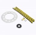 Kawasaki Klx300r 300 R Yellow O Ring Chain And Sprocket Silver 13 47 110l