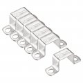 Uxcell U Shaped Connector Bracket 28 X 32mm 304 Stainless Steel For Door Closed Bar Holder Strut Channel 6pcs