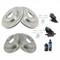 Front And Rear Ceramic Brake Pad Rotor Kit With Chemical For 2002 2006 Mini Cooper Bka17509