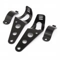 Uxcella 2pcs Black Universal Motorcycle Headlight Brackets Fits 28mm-43mm Fork Tubes