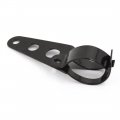 Uxcella 2pcs Black Universal Motorcycle Headlight Brackets Fits 28mm-43mm Fork Tubes