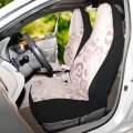 Zoeo 2pc Car Seat Covers Pink Leopard Lip Cheetah Rose Gold Bling Women Print Front Seats Only Neoprene Accessories Organizer