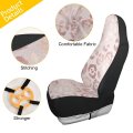 Zoeo 2pc Car Seat Covers Pink Leopard Lip Cheetah Rose Gold Bling Women Print Front Seats Only Neoprene Accessories Organizer