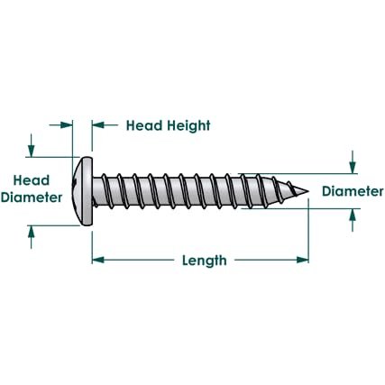 100 Qty 6 X 1 2 Zinc Phillips Pan Head Wood Screws Bcp385