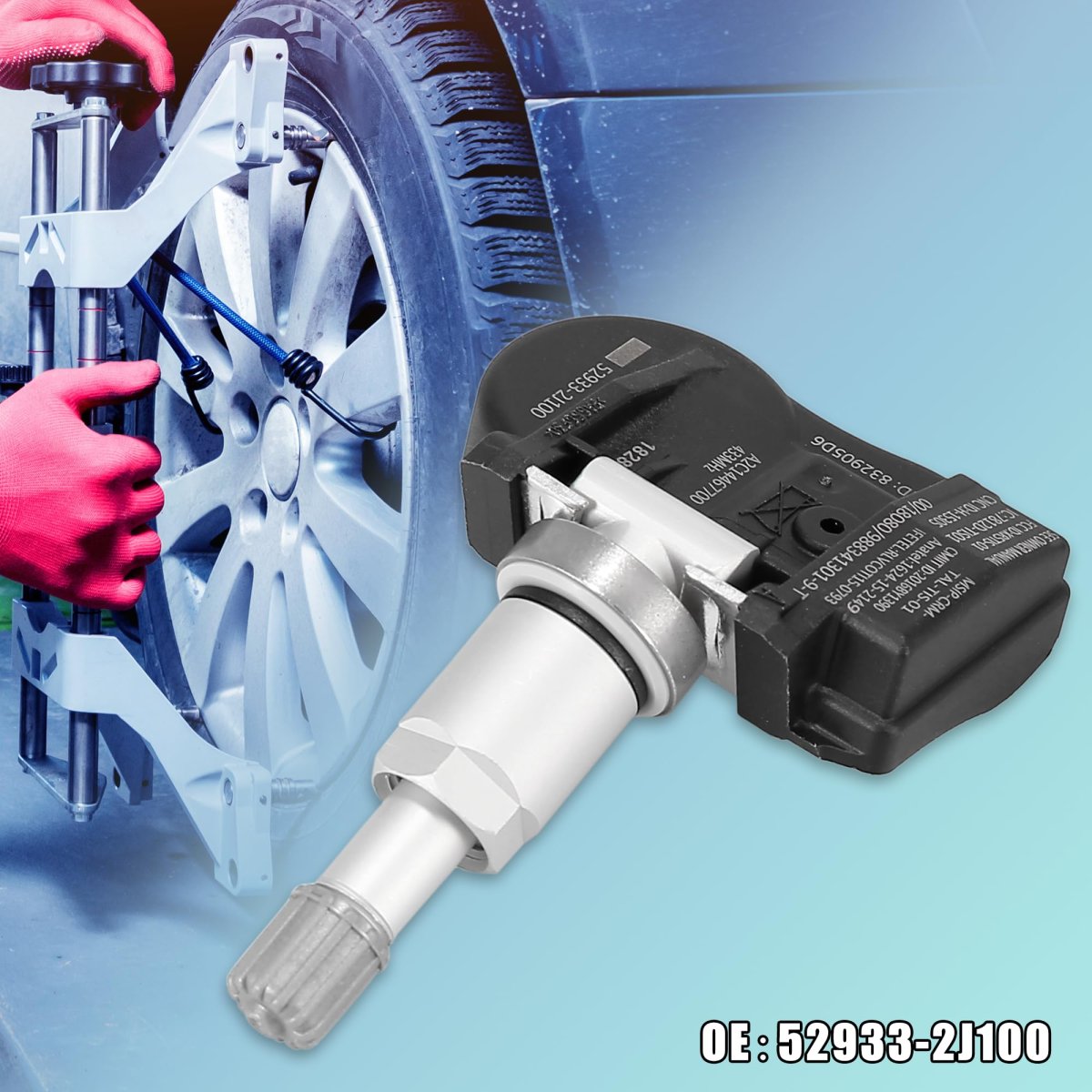 433mhz 52933-2j100 Tire Pressure Monitoring System Sensor Tpms For Kia Rio 2018-2020