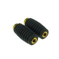 Rzmmotor 1 Pair 6mm Cnc Aluminum Rubber Motorcycle Spare Small Gear Shift Brake Lever Peg Pedal Cover Head Gold Rearsets