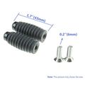 Rzmmotor 1 Pair 6mm Cnc Aluminum Rubber Motorcycle Spare Small Gear Shift Brake Lever Peg Pedal Cover Head Gold Rearsets