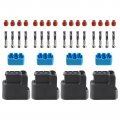 Autokay 4pcs 3-pin Ignition Coil Pack Connector Plug Housing Compatible With Honda S2000 F20 F22