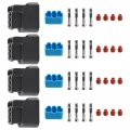 Autokay 4pcs 3-pin Ignition Coil Pack Connector Plug Housing Compatible With Honda S2000 F20 F22