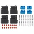 Autokay 4pcs 3-pin Ignition Coil Pack Connector Plug Housing Compatible With Honda S2000 F20 F22