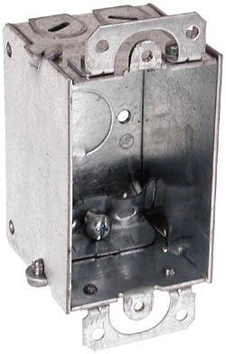 Hubbell Wiring 445 Switch Box Gangable Nmsc Clamps Plaster Ears 2 Deep
