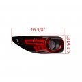 Astra Depot Tail Lamp Brake Lights Assembly Compatible For Mazda Cx-5 Light 2017-2021 Sport Touring W Led Halogen Bulb Driver