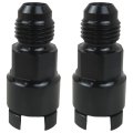 Xspeedonline 2pcs 6an Efi Flare Fitting 9 16-18unf 5 16 Id 37a Degree Sealed Aluminum 6061-t6 Fuel Rail Transmission Cooler