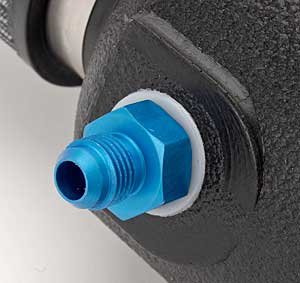 Black Breather Tank With 6an Fitting 1 Qt Medium Racing Fuel System Part 605-025-01 Polyethylene Construction