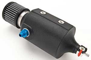 Black Breather Tank With 6an Fitting 1 Qt Medium Racing Fuel System Part 605-025-01 Polyethylene Construction
