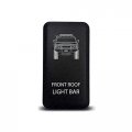 Ch4x4 Push Switch For Toyota Fj Cruiser 12v 3amp Front Roof Light Bar Symbol Amber Led