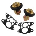 Boat Engine Thermostat Cover Gasket Kit For Yamaha 2 Stroke 3 To50hp 2 Sets Replaces 6e5-12411-00 6e5-12411-10-00 