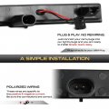 Vipmotoz Full Led Third Brake Tail Cargo Chmsl Light Compatible With 2005-2013 Chevy Corvette C6 Chrome Housing Smoke Tinted