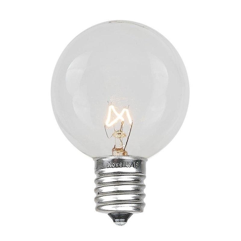 Novelty Lights Incandescent G50 Globe Replacement Bulbs Outdoor Individual For Events Holiday Parties Patios And More E17 C9