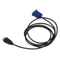 Hdmi To Vga Adapter Cable 6ft 1 8m Gold-plated 1080p Male Active Video Converter Cord For Notebook Pc Dvd Player Laptop Tv