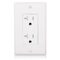 Maxxima Tamper Resistant Duplex Receptacle Standard Decorative Electrical Wall Outlet 20a White 20 Amp Plates Included Pack Of 
