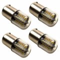 Hqrp 48 Leds Omni Bulb Ba15s Bayonet Base Smd 3014 Clear Cover Soft White For 1156 1141 1056 93 1093 1210 Bargman 30-78-533 