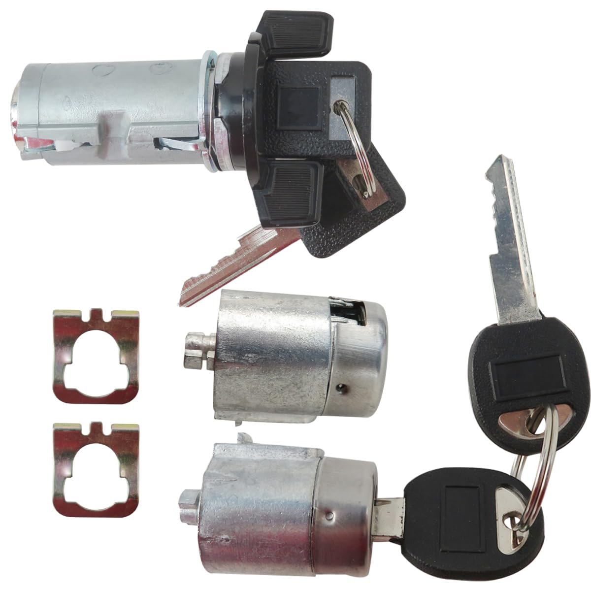 Ignition Key Switch Cylinder Set 701400 700843 Car Door Lock Kit Fit For G M C K2500 Sierra Cab Chassis 2-door 4 3l 262cu In V6